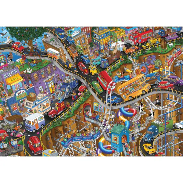 Schmidt Spiele Steve Skelton: Alles in Bewegung, 1.000 Teile Puzzle Osterangebot