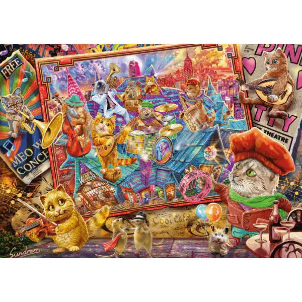 Schmidt Spiele Steve Sundram: Katzenmanie, 1.000 Teile Puzzle Heißer Verkauf