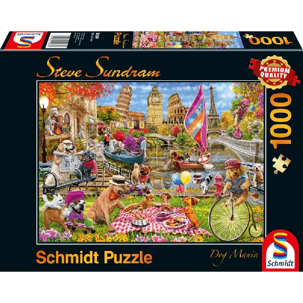 Schmidt Spiele Steve Sundram: Hundewahnsinn, 1.000 Teile Puzzle Top Angebot