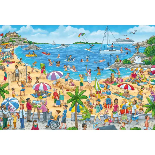 Schmidt Spiele Wo ist das kleine Segelboot? 3x24 Teile Kinderpuzzle Riesige Ersparnisse