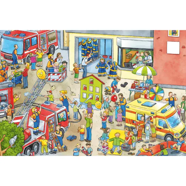 Schmidt Spiele Wo ist das blaue Auto? 3x24 Teile Kinderpuzzle Tiefpreis