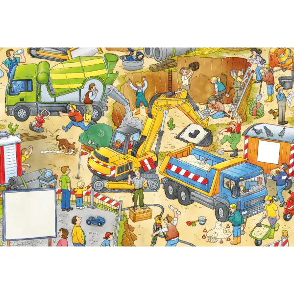 Schmidt Spiele Wo ist das blaue Auto? 3x24 Teile Kinderpuzzle Tiefpreis
