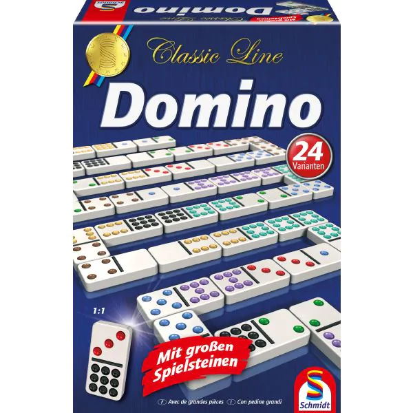 Schmidt Spiele Domino mit extra großen Spielsteinen