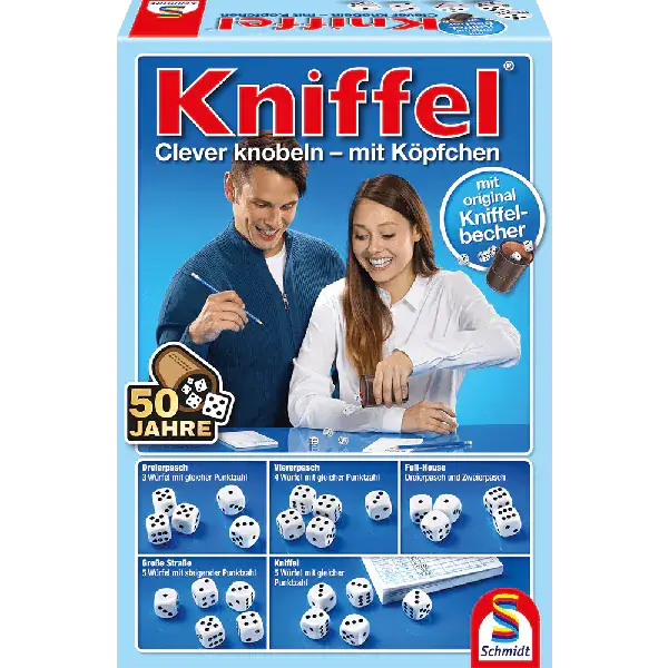 Schmidt Spiele Kniffel® mit original Kniffelbecher 2025