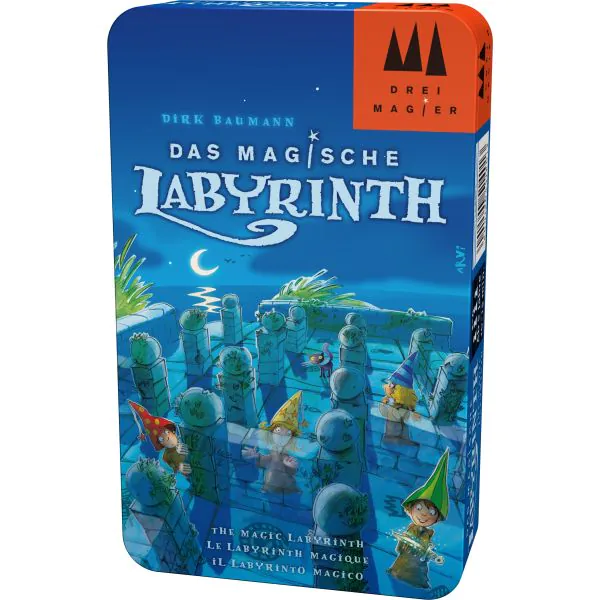 Schmidt Spiele Drei Magier®: Das magische Labyrinth, Reisespiel in der Metalldose