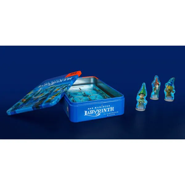 Schmidt Spiele Drei Magier®: Das magische Labyrinth, Reisespiel in der Metalldose Auslauf
