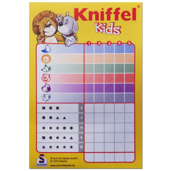 Schmidt Spiele Kniffel® Kids Block (40 Blatt) im Angebot
