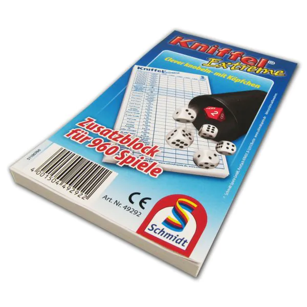 Schmidt Spiele Kniffel® Extreme Einzelblock (80 Blatt)