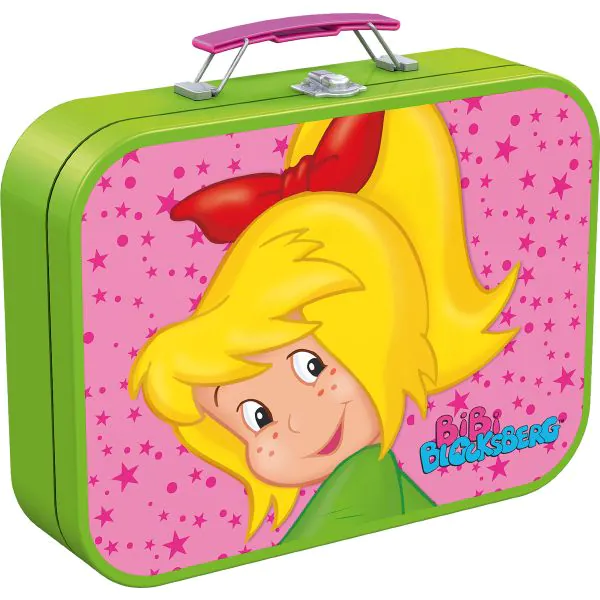 Schmidt Spiele Puzzle-Box: Bibi Blocksberg im Metallkoffer mit 4 Kinderpuzzles mit 4 Kinderpuzzle (2 x 60 Teile & 2 x 100 Teile) Lagerräumung