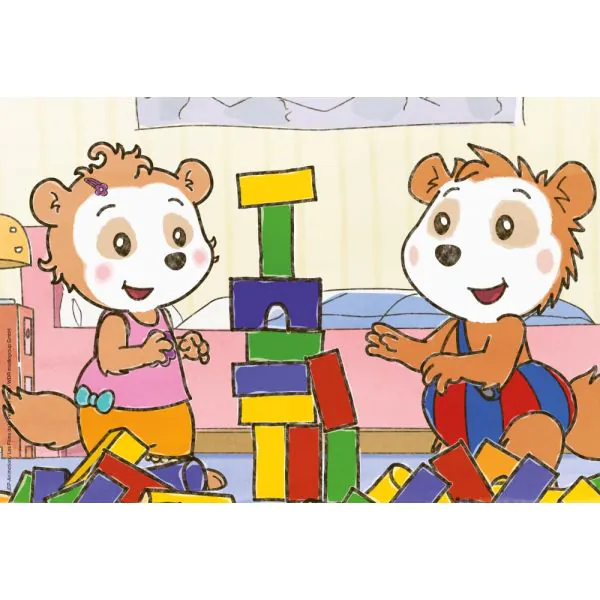 Schmidt Spiele Bobo Siebenschläfer: Freunde und Familie, 3x24 Teile Kinderpuzzle Exklusive Angebote