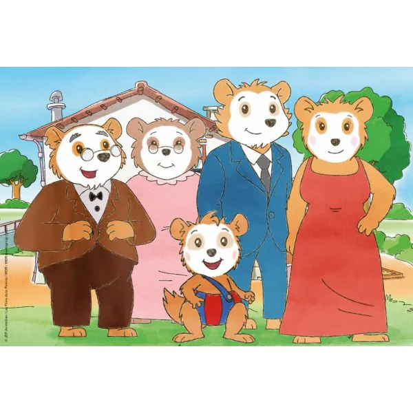 Schmidt Spiele Bobo Siebenschläfer: Freunde und Familie, 3x24 Teile Kinderpuzzle Exklusive Angebote