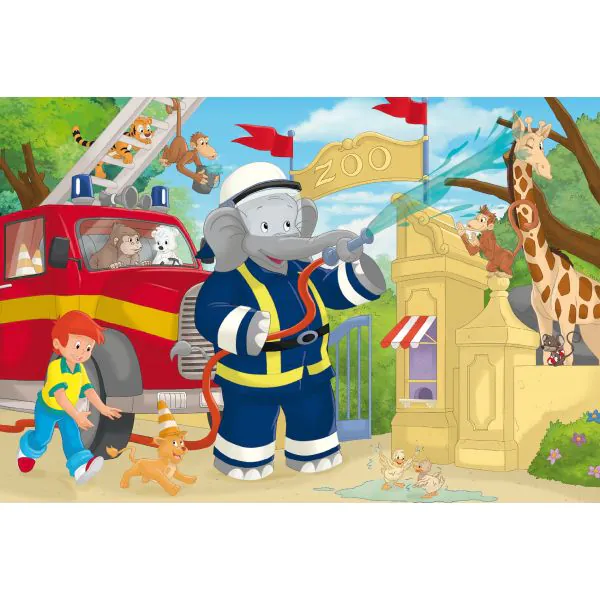 Schmidt Spiele Benjamin Blümchen: Immer im Einsatz, 3x48-teiliges Kinderpuzzle Große Rabatte