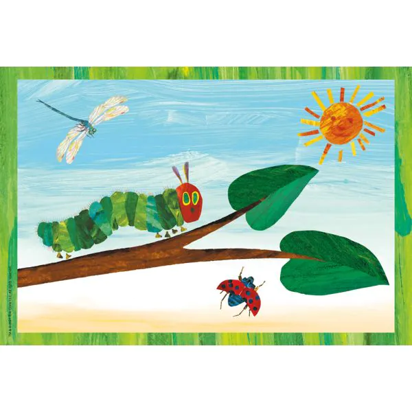 Schmidt Spiele Die kleine Raupe Nimmersatt: Raupe-Kokon-Schmetterling, 3x24 Teile Kinderpuzzle Riesige Ersparnisse