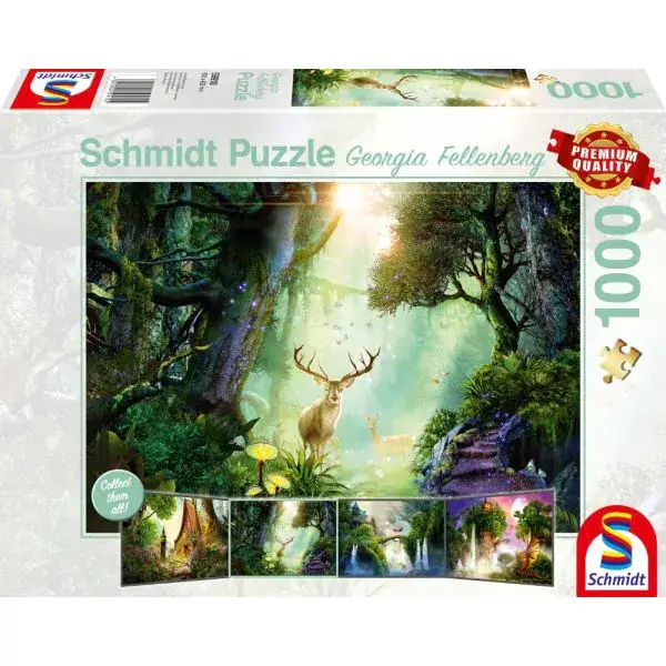 Schmidt Spiele Georgia Fellenberg: Rehe im Wald, 1.000 Teile Puzzle