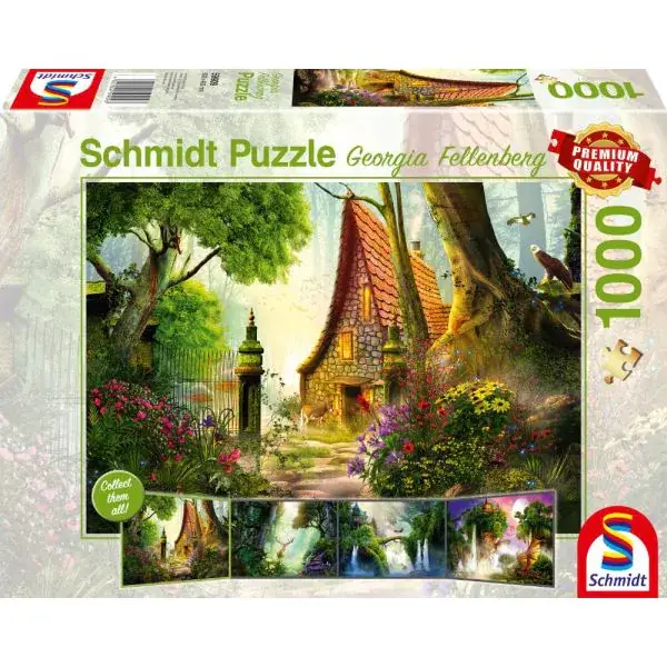 Schmidt Spiele Georgia Fellenberg: Haus auf der Lichtung, 1.000 Teile Puzzle