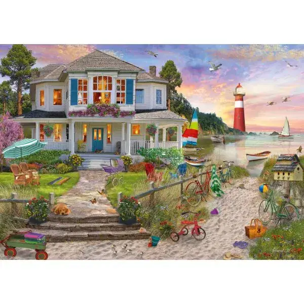 Schmidt Spiele Das Strandhaus, 1.000 Teile Puzzle Kostenlose Rückgabe