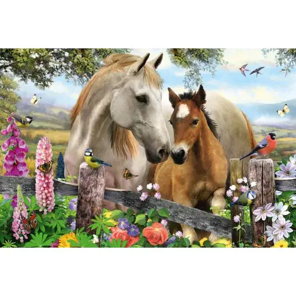 Schmidt Spiele Stute und Fohlen, 150 Teile, Kinderpuzzle Zeitbegrenzte Promotion
