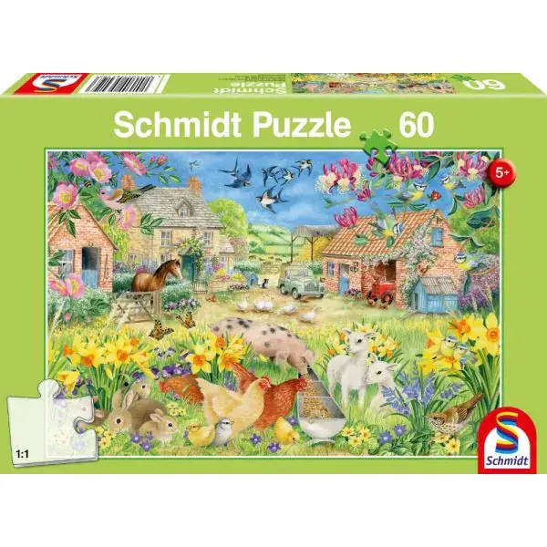 Schmidt Spiele Mein kleiner Bauernhof, 60 Teile Kinderpuzzle
