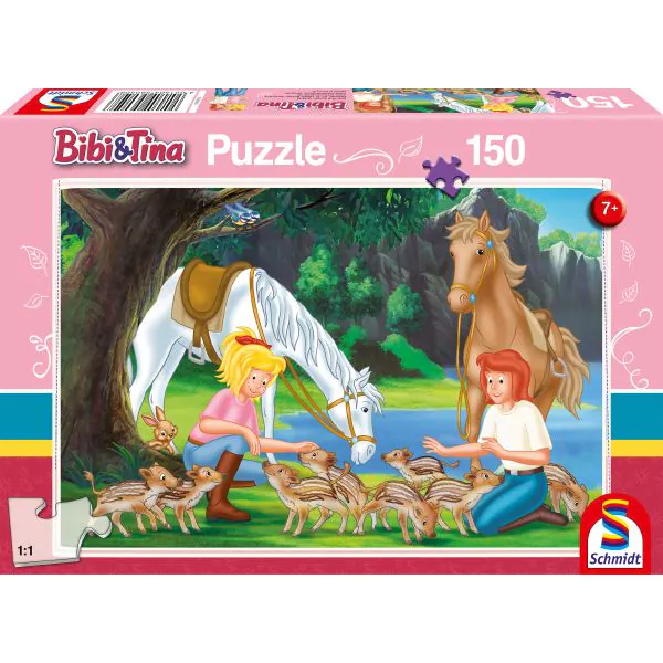 Schmidt Spiele Bibi & Tina: Am Steinbruch, 150 Teile Kinderpuzzle