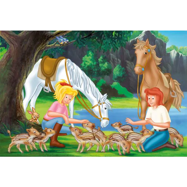 Schmidt Spiele Bibi & Tina: Am Steinbruch, 150 Teile Kinderpuzzle Sonderangebot der Fabrik