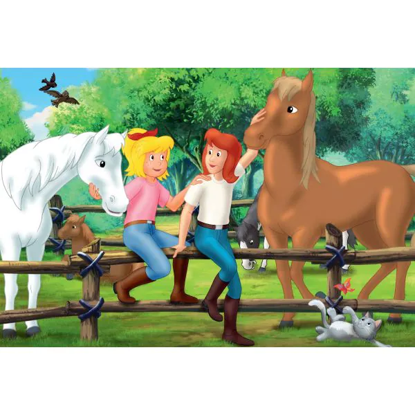 Schmidt Spiele Bibi & Tina: Puzzle-Box im Metallkoffer mit 4 Kinderpuzzles (2 x 100 und 2 x 150 Teile) Super Rabatt