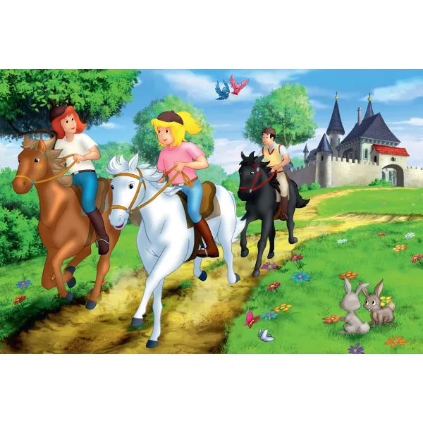 Schmidt Spiele Bibi & Tina: Puzzle-Box im Metallkoffer mit 4 Kinderpuzzles (2 x 100 und 2 x 150 Teile) Super Rabatt