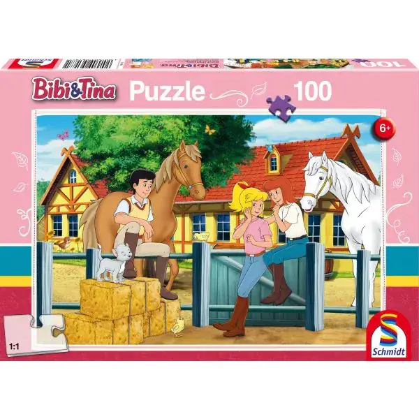 Schmidt Spiele Bibi & Tina: Auf dem Martinshof, 100 Teile Kinderpuzzle Riesige Rabatte
