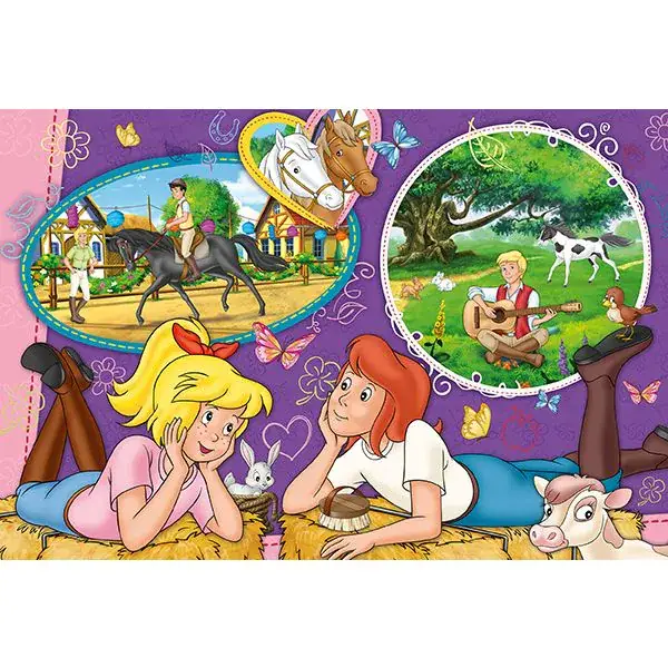 Schmidt Spiele Bibi & Tina: Freundinnen für immer, 150 Teile Kinderpuzzle mit Add-on (inkl. Slap Snap Band bunt) Begrenzt auf 3 Tage