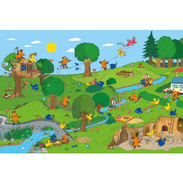 Schmidt Spiele Die Maus: Im Spielpark, 100 Teile Kinderpuzzle Speichern exportieren