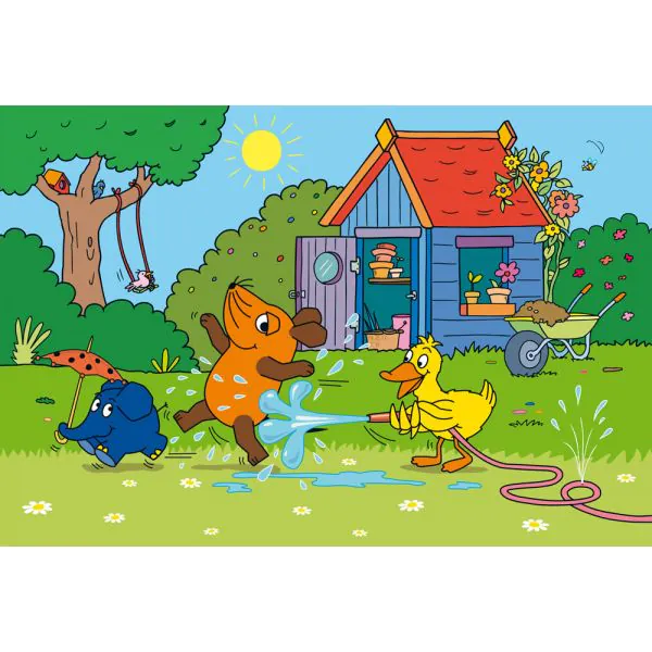Schmidt Spiele Die Maus: Viel Spaß mit der Maus, 3x48-teiliges Kinderpuzzle zollfrei