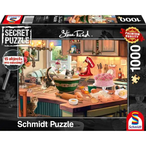 Schmidt Spiele Steve Read: Secret Puzzles - Am Küchentisch, 1.000 Teile Puzzle