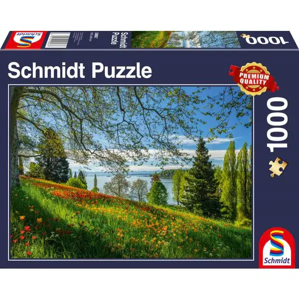 Schmidt Spiele Frühlingsallee zur Tulpenblüte, Insel Mainau, 1.000 Teile Puzzle