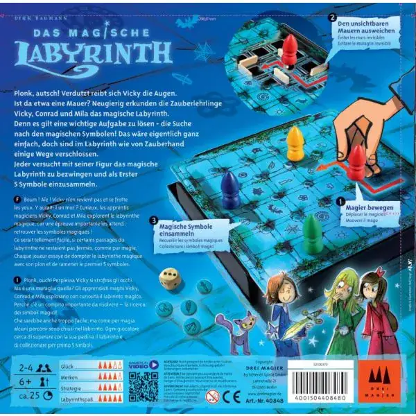 Schmidt Spiele Drei Magier®: Das magische Labyrinth, Kinderspiel Flash Sale