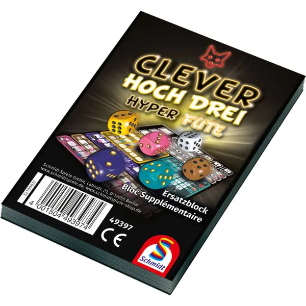 Schmidt Spiele Clever hoch drei! Einzelblock (75 Blatt) Saisonschlussverkauf