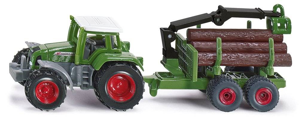 Siku Traktor mit Forstanhänger 10164500003