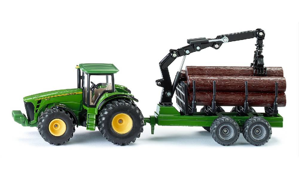 Siku Traktor mit Forstanhänger 10195400003