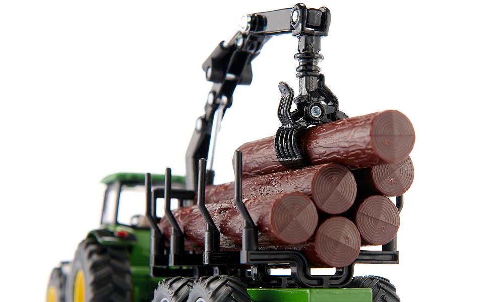 Siku Traktor mit Forstanhänger 10195400003 Kostenlose Rückgabe