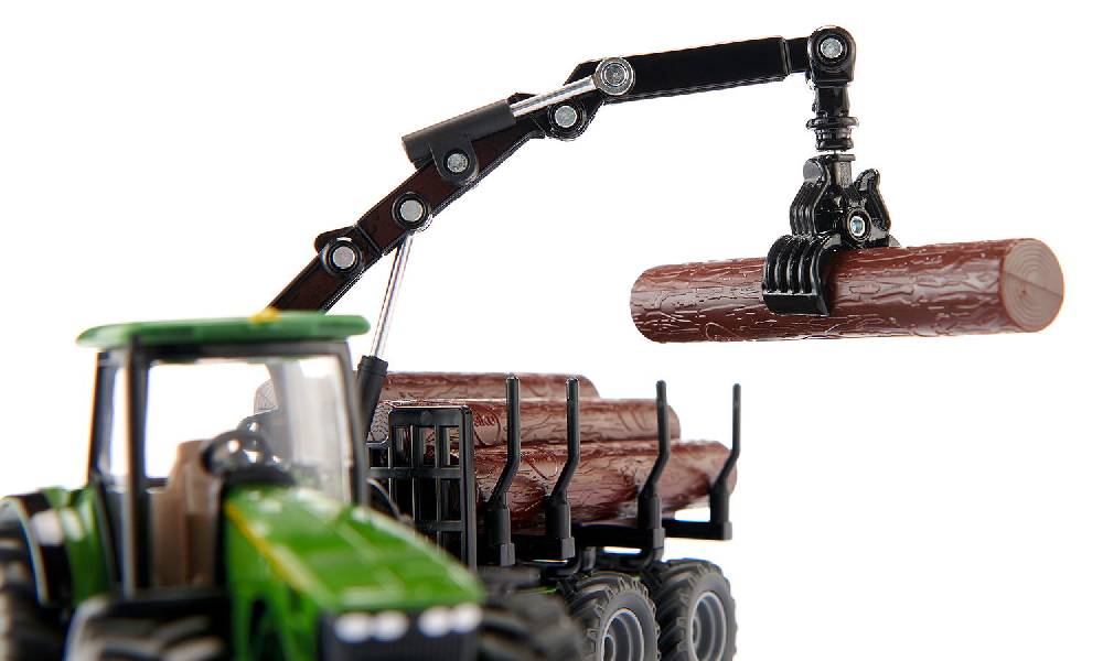 Siku Traktor mit Forstanhänger 10195400003 Kostenlose Rückgabe
