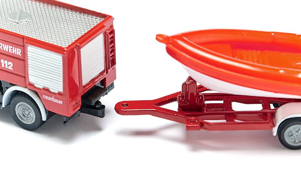 Siku Unimog Feuerwehr mit Boot 10163600005 Neueste Stile