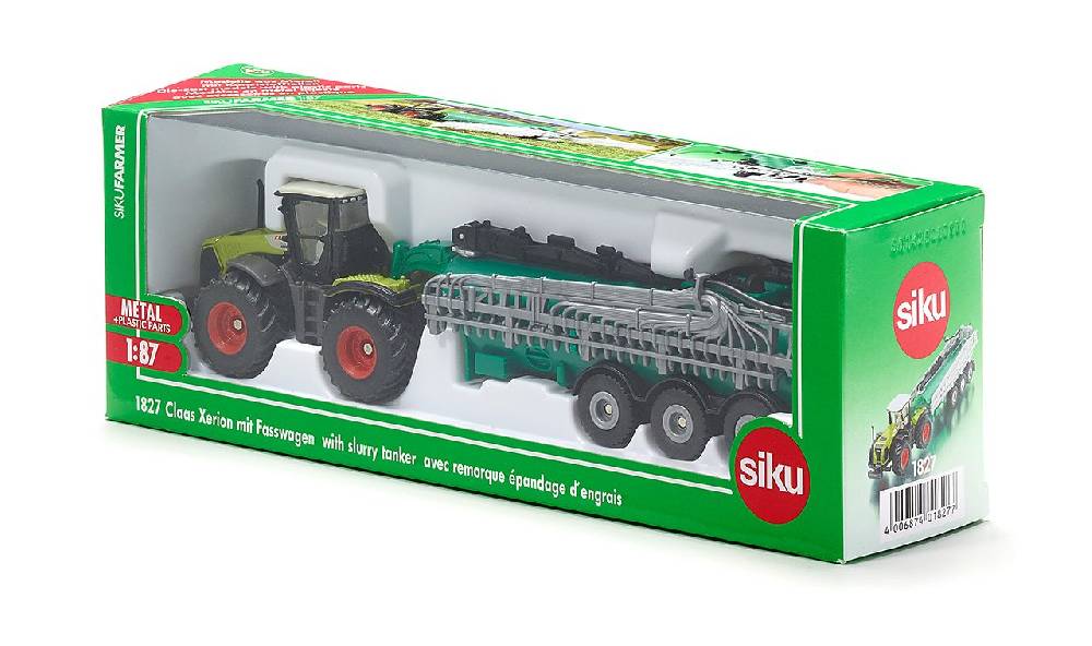Siku Claas Xerion mit Fasswagen 10182700002 Sonderangebot