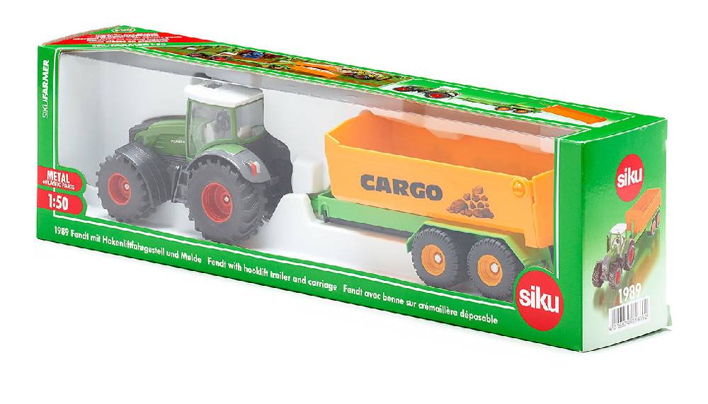 Siku Fendt mit Hakenliftfahrgestell und Mulde 10198900001 Räumungsverkauf
