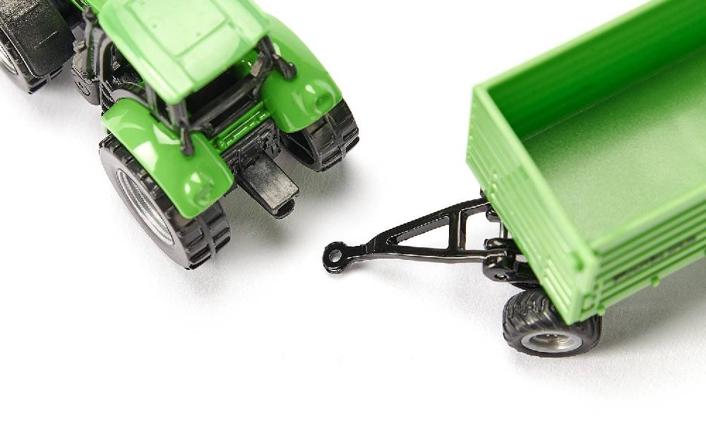 Siku DEUTZ-FAHR mit Fortuna 2-Achs Anhänger 10160600000 Fabrik Onlineshop