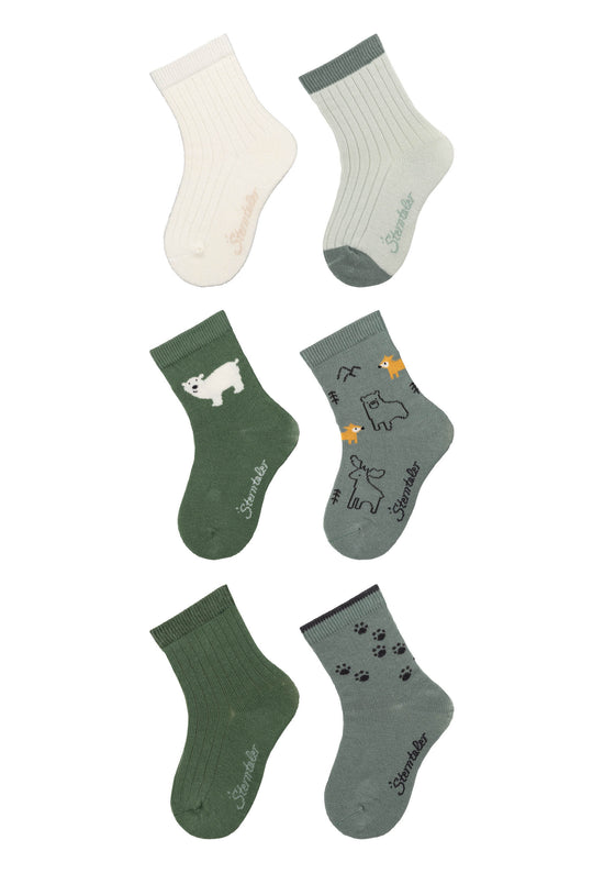 Sterntaler Socken 6er Pack Eisbär aus Baumwoll-Mix