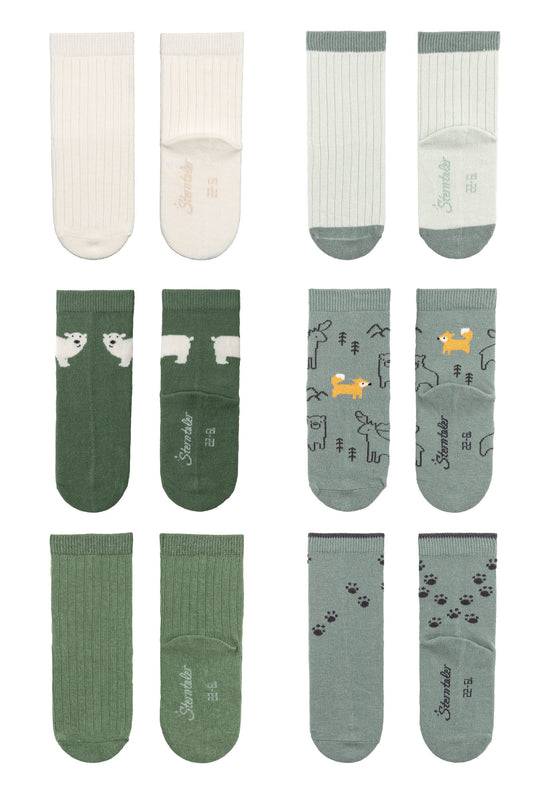 Sterntaler Socken 6er Pack Eisbär aus Baumwoll-Mix Saisonale Angebote