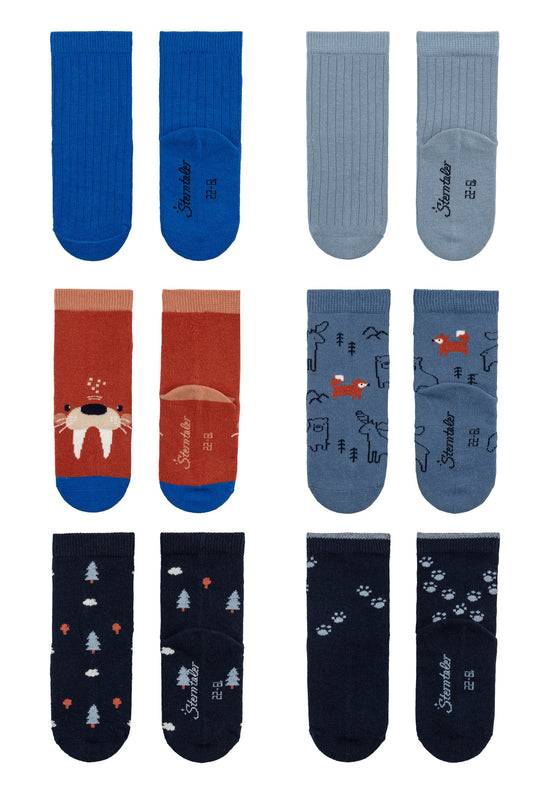 Sterntaler 6er Pack Baumwollsocken mit Walross-Motiv Tägliche Deals