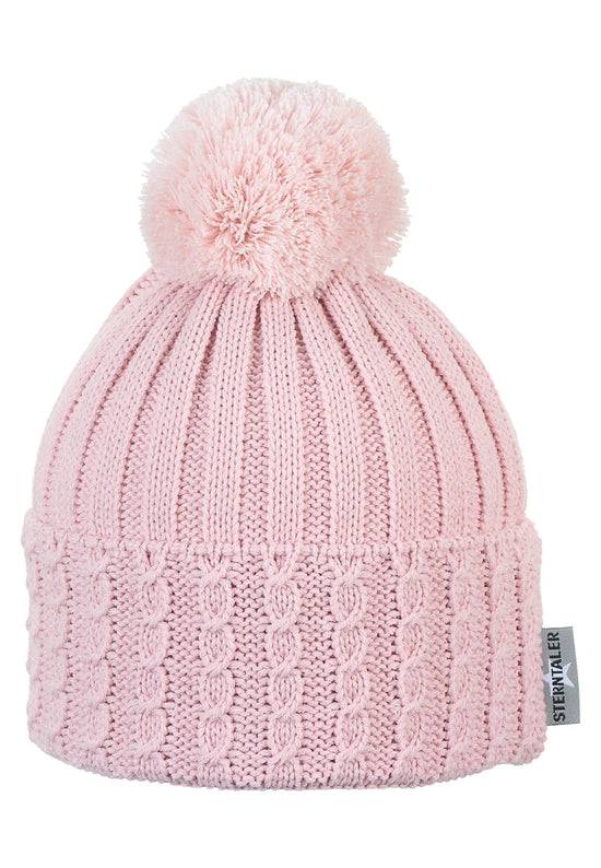 Sterntaler Bommelmütze mit Umschlag im Rippenmuster-Design JETZT KAUFEN