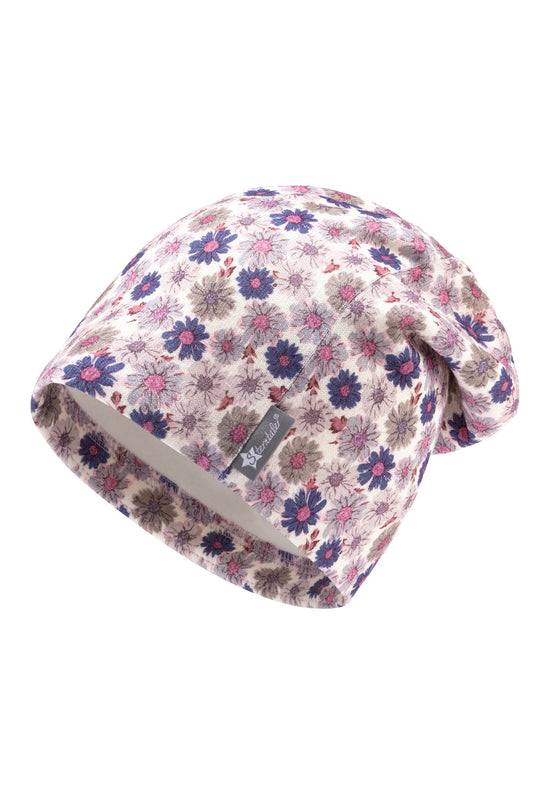 Sterntaler Slouch-Beanie aus Jersey mit Baumwollfleecefutter