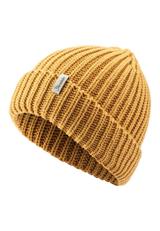Sterntaler Mütze aus Strickware mit Umschlag, unifarben