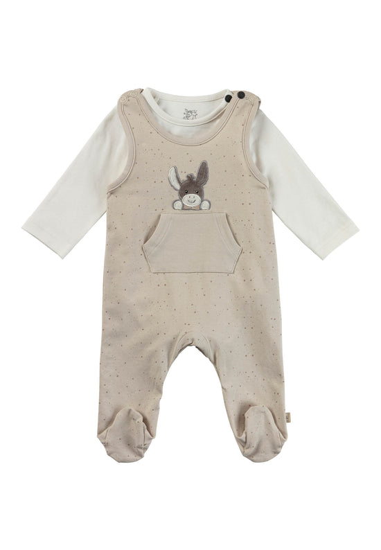 Sterntaler Jersey Strampler Set Pünktchen aus Baumwolljersey