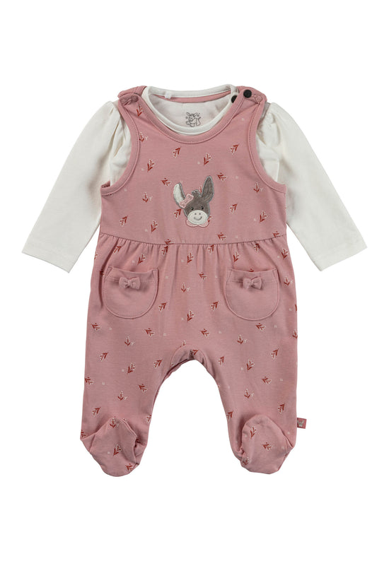 Sterntaler Blümchen Strampler Set aus Baumwolljersey